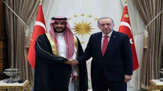 Cumhurbaşkanı Erdoğan, Suudi Arabistan Savunma Bakanı Halid bin Selman Al-Suudu kabul etti